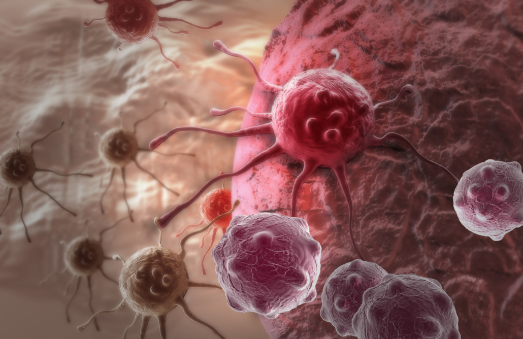cancer cell cancer cell made in 3d software