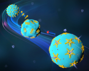 Rekonfigurierbare DNA-Nanoroboter formen Kanäle auf synthetischen Zellen.