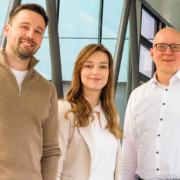Das HZI-Team der geplanten Ausgründung Arvalus Therapeutics: Dr. Christian Brandstetter, Dr. Lisa Osbelt-Block, Prof. Till Strowig