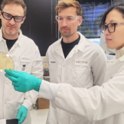 Das Cellibre-Team (v.l.) Dr. Russell Komor, Dr. Caleb Walker, Dr. Diep Nguyen