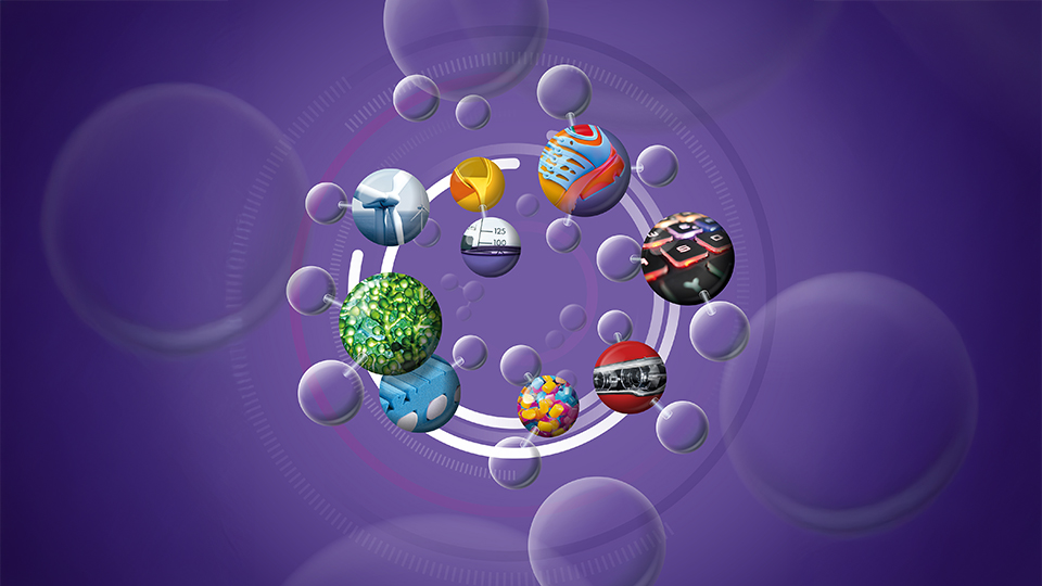 COV_20-248-001_CD_Illustration Innovationsansaetze_7500x7500px_V Kunststoffe müssen am Lebensende recycelt werden, denn sie sind Quelle wertvoller Moleküle.