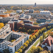 Leipzig, BioCity und Neubauareale an der Alten Messe