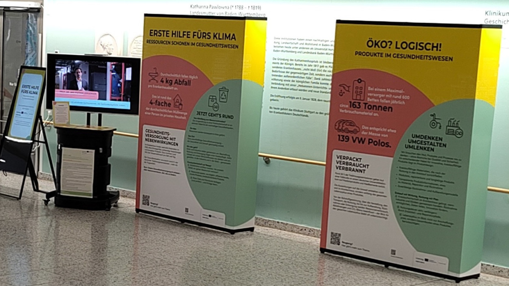 Dass der Klimawandel auch zu neuen Herausforderungen für das Gesundheitswesen führt, zeigte die Begleitausstellung.