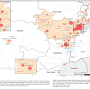 Ebola-Ausbreitungsgebiete im Kongo (Stand 26.7.2026)